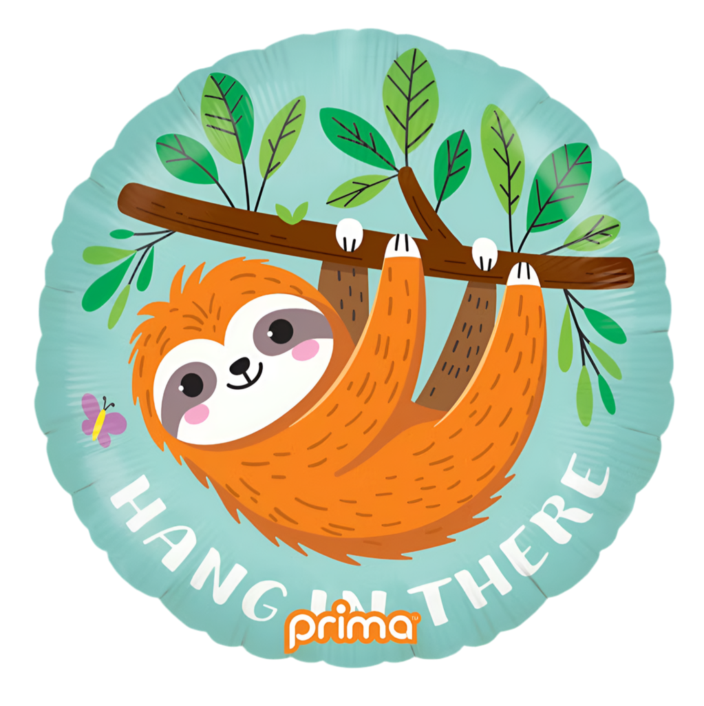 PRIMA 18” Round Hang In There Sloth
